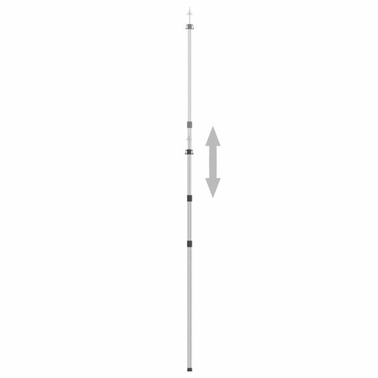 vidaXL - Luifelstokken - 2 - st - telescopisch - 102-260 - cm - aluminium van Vidaxl — afbeelding 5