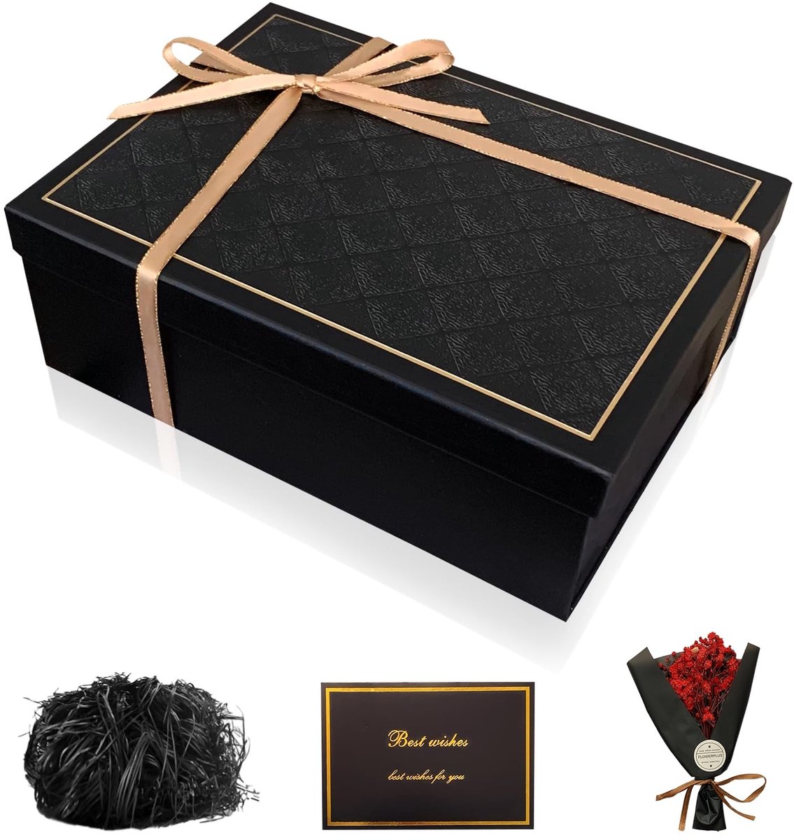 Solidchoice - Vouwbare Cadeau Doos met Deksel voor Verjaardagen
