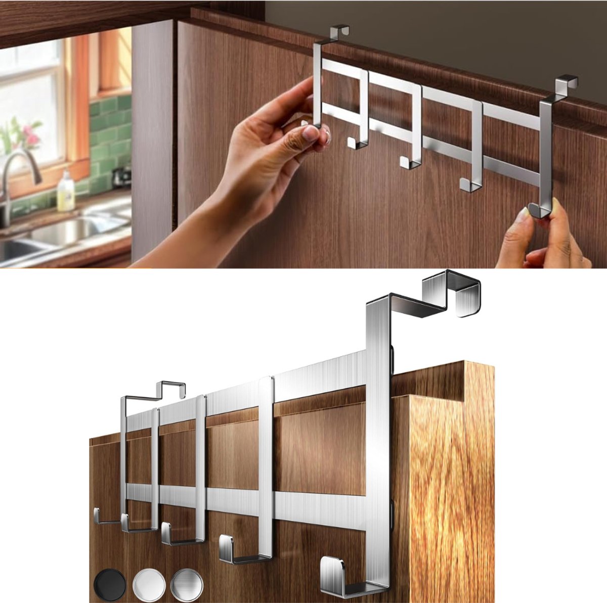Zavio® Deurhaak - Deurkapstok - Deurhanger