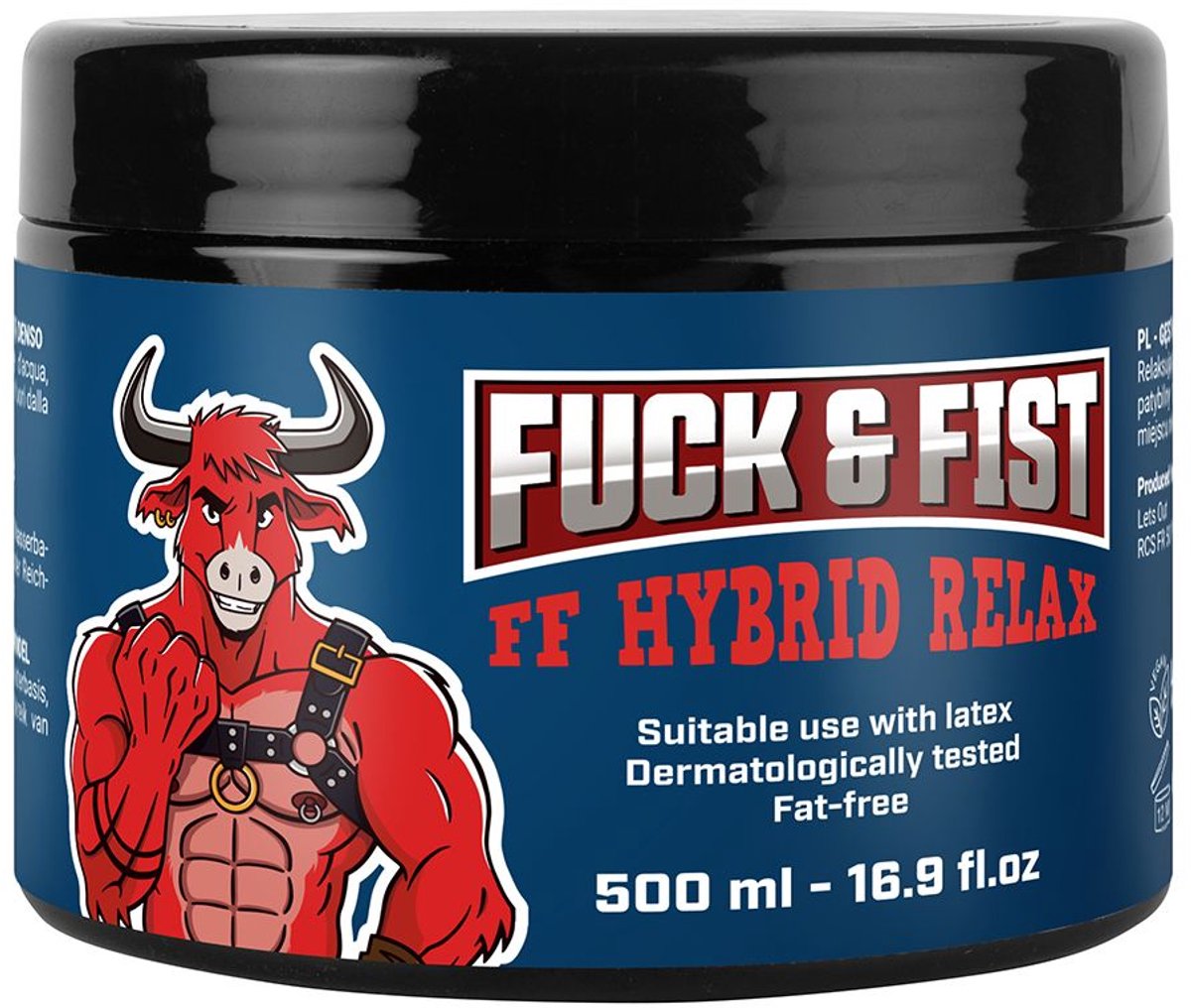 Fuck&Fist Cream - Hybride Relax Fisting & Anaal Glijmiddel - 500 ml