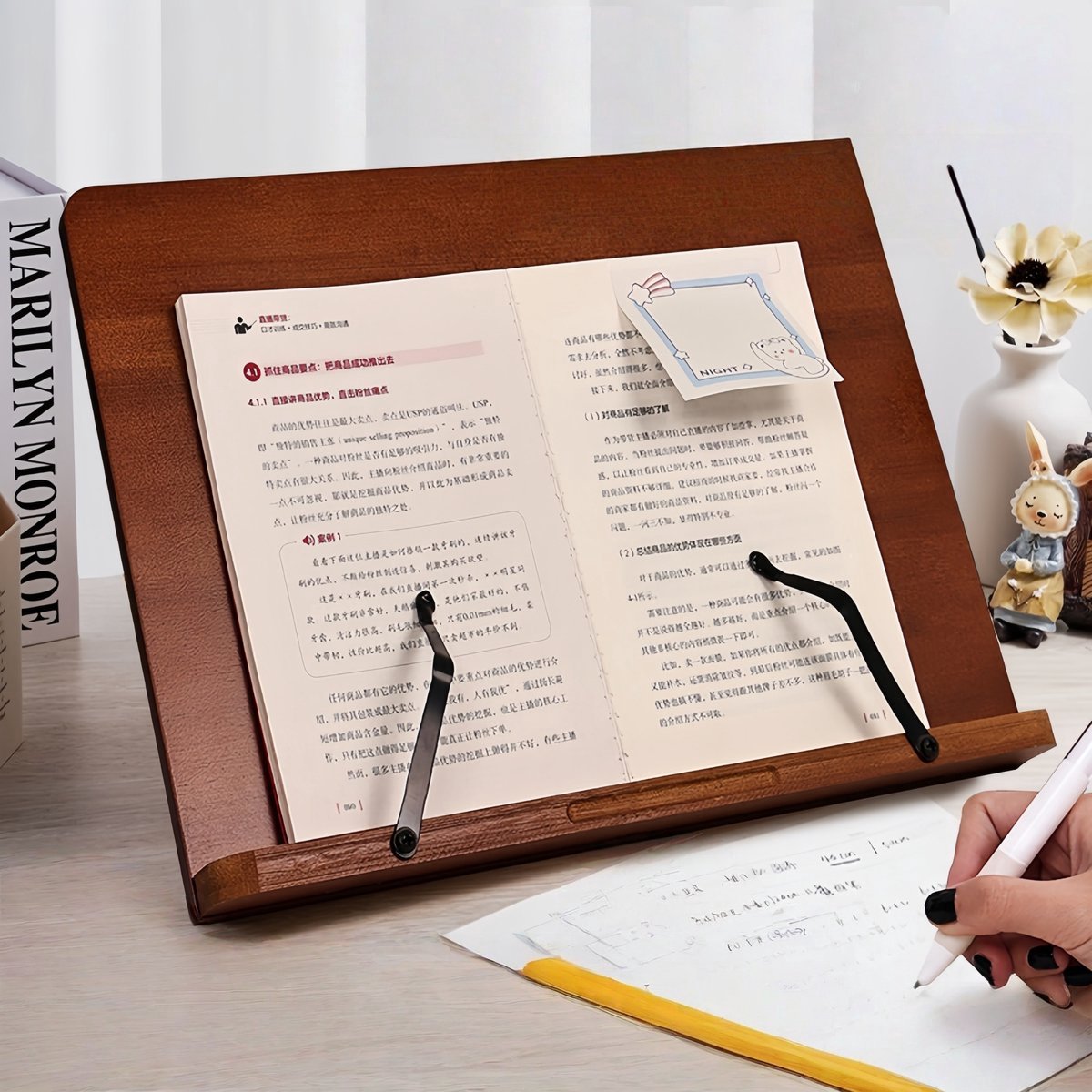 Casalora Leesboek Standaard - Verstelbare Boekenstandaard - Kookboekstandaard - Tablet Standaard - Boekenhouder - Book holder - laptop standaard