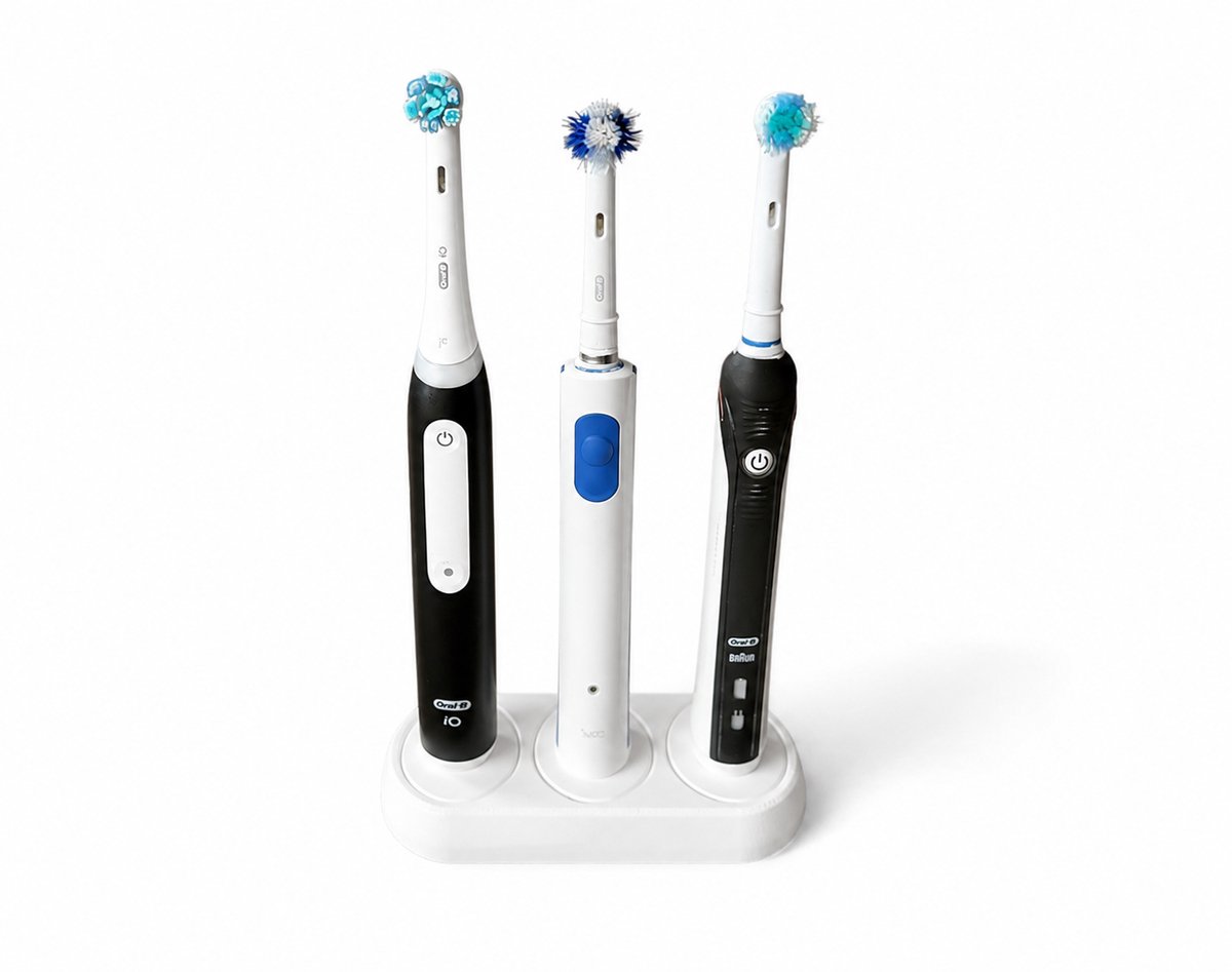 Elektrische Tandenborstelhouder voor 3 Oral-B Tandenborstels | Badkamer Organizer | RI-Sales