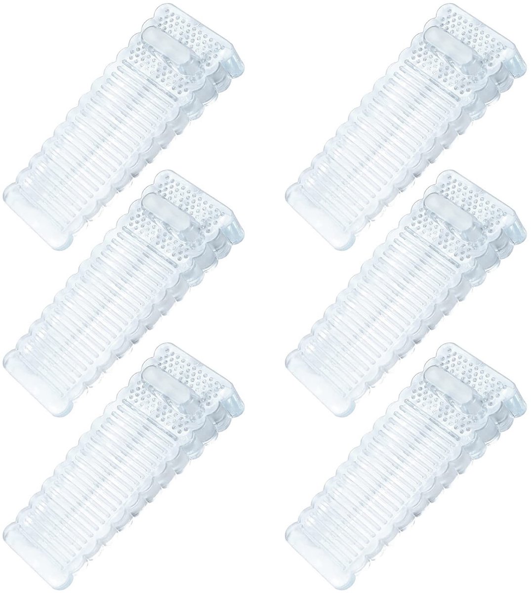 Solidchoice - Set van 6 Rubber Deurstoppers voor Binnen- en Buitendeuren