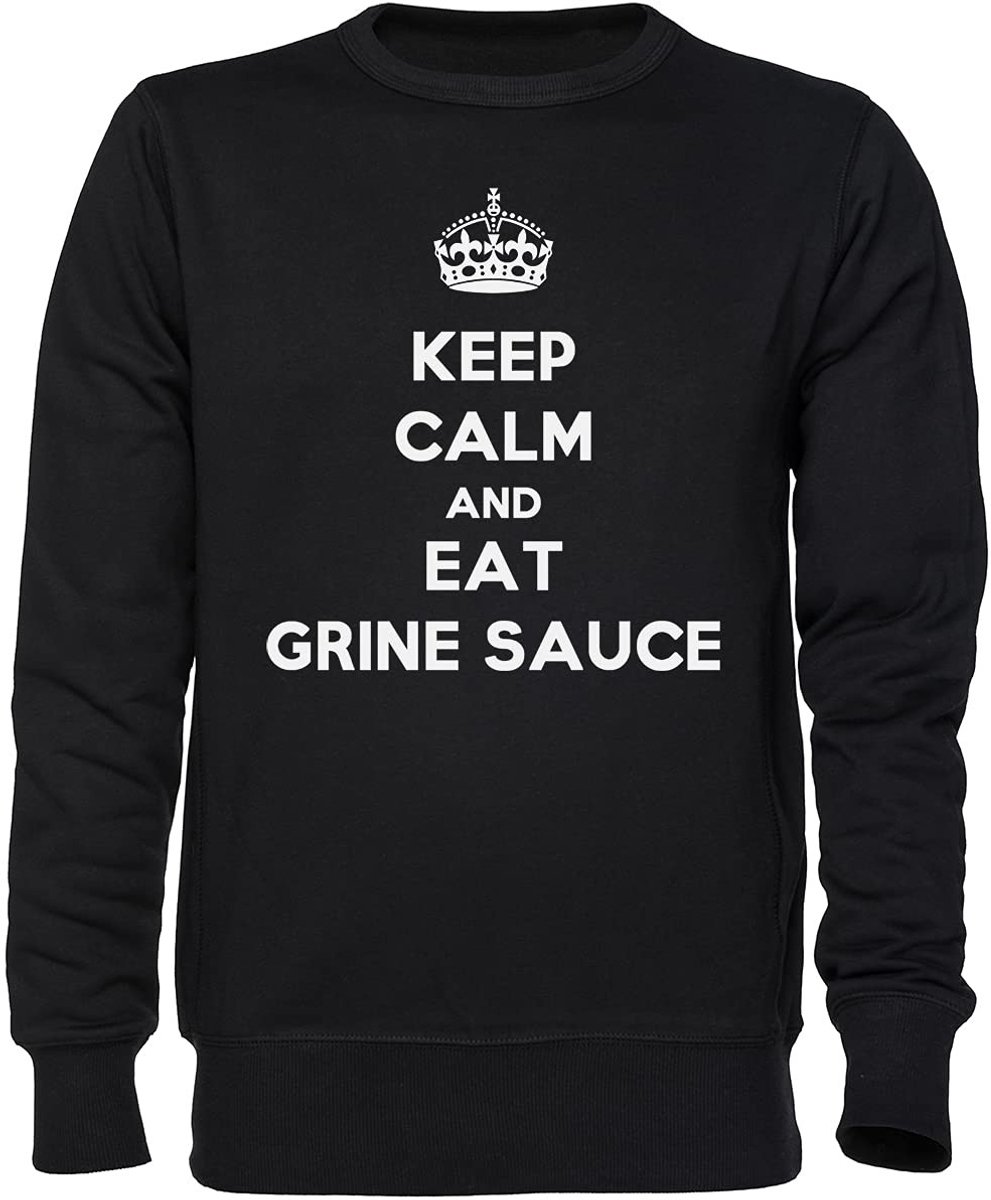 Solidchoice - Keep Calm and Eat Grine Saus Zwarte Jumper Unisex M