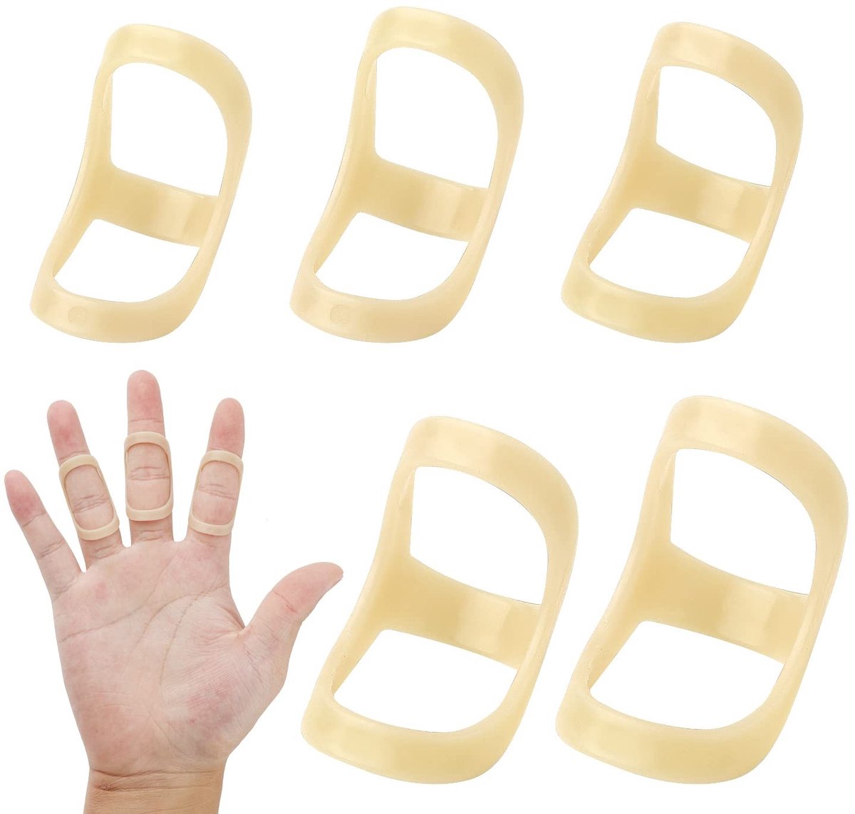 Solidchoice - Set van 5 Vingersteunen voor Trigger Finger