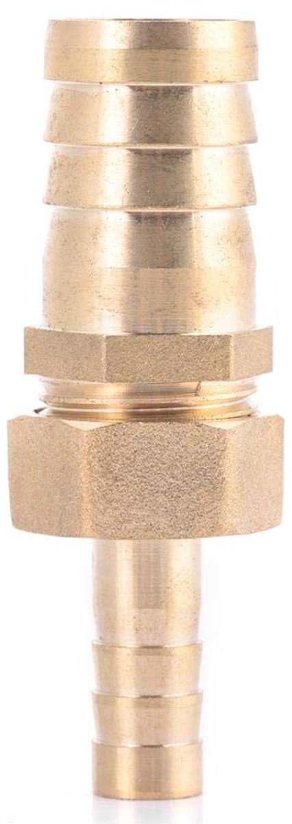 Solidchoice - 10mm-16/19/25mm Verloopstekker Messing Fitting - Slangpilaar Staart Verloopstuk