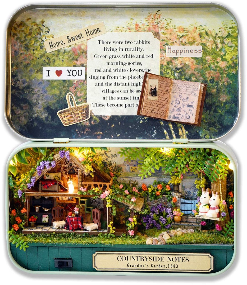 Solidchoice - DIY Miniatuur Box House Kit - Creatieve Handcraft Cadeau voor Vrouwen