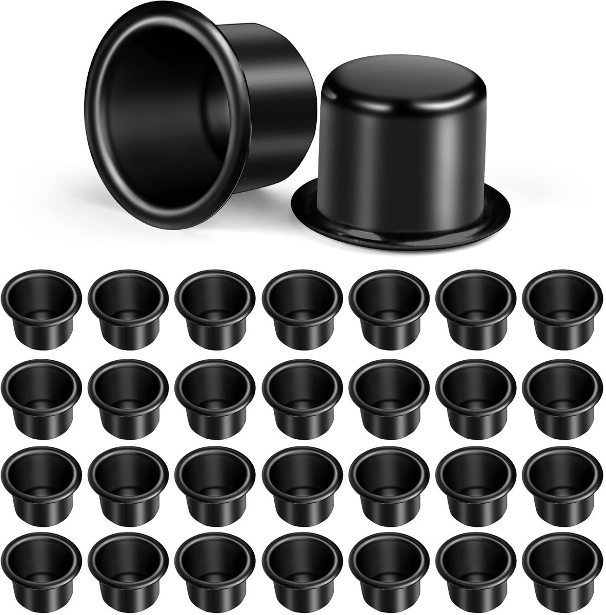 Solidchoice - Set van 30 Kleine Metalen Kaarsenhouders voor Decoratie