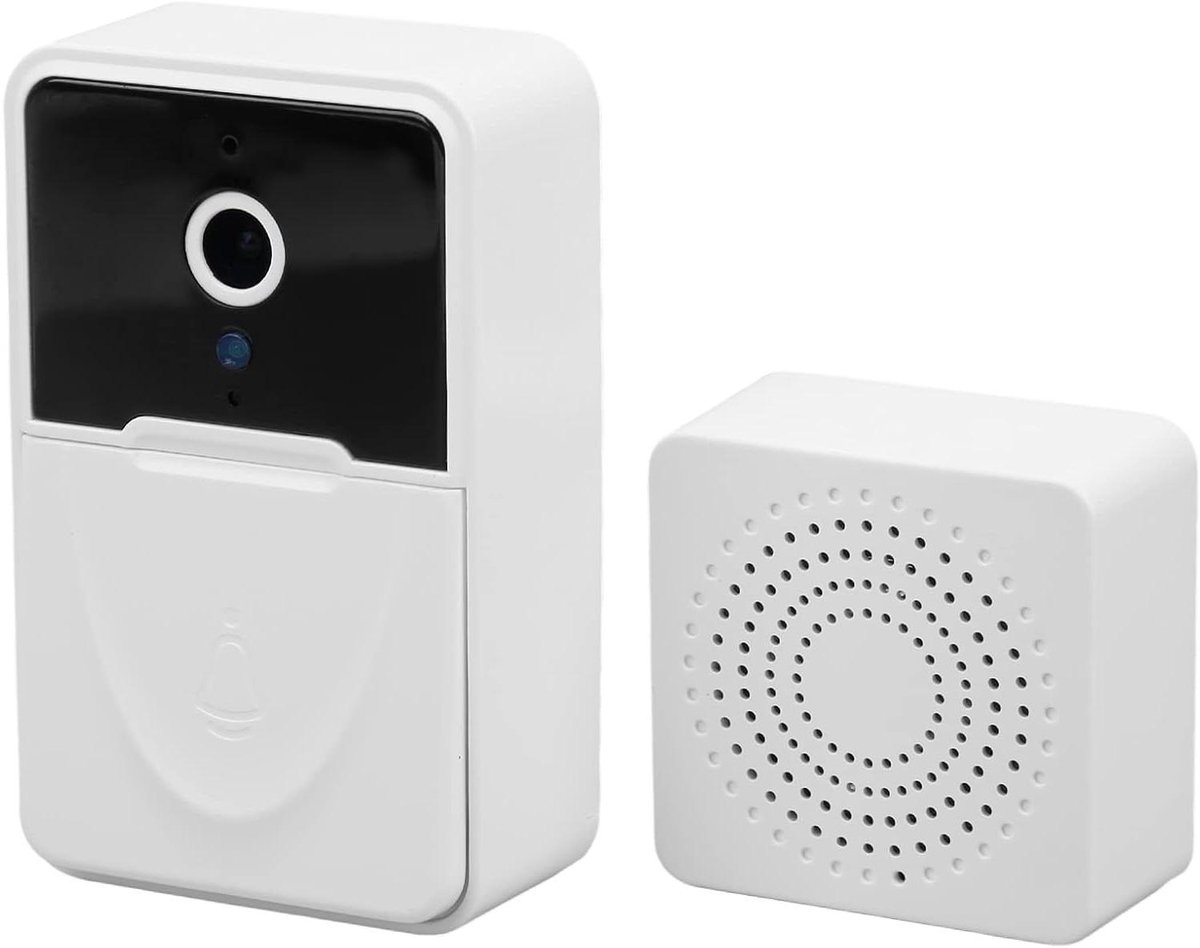 Video Deurbel Camera - Slimme Deurbel Wifi - Thuisbeveiliging - Tweewegsspraak HD - Groothoeklens - Zwart