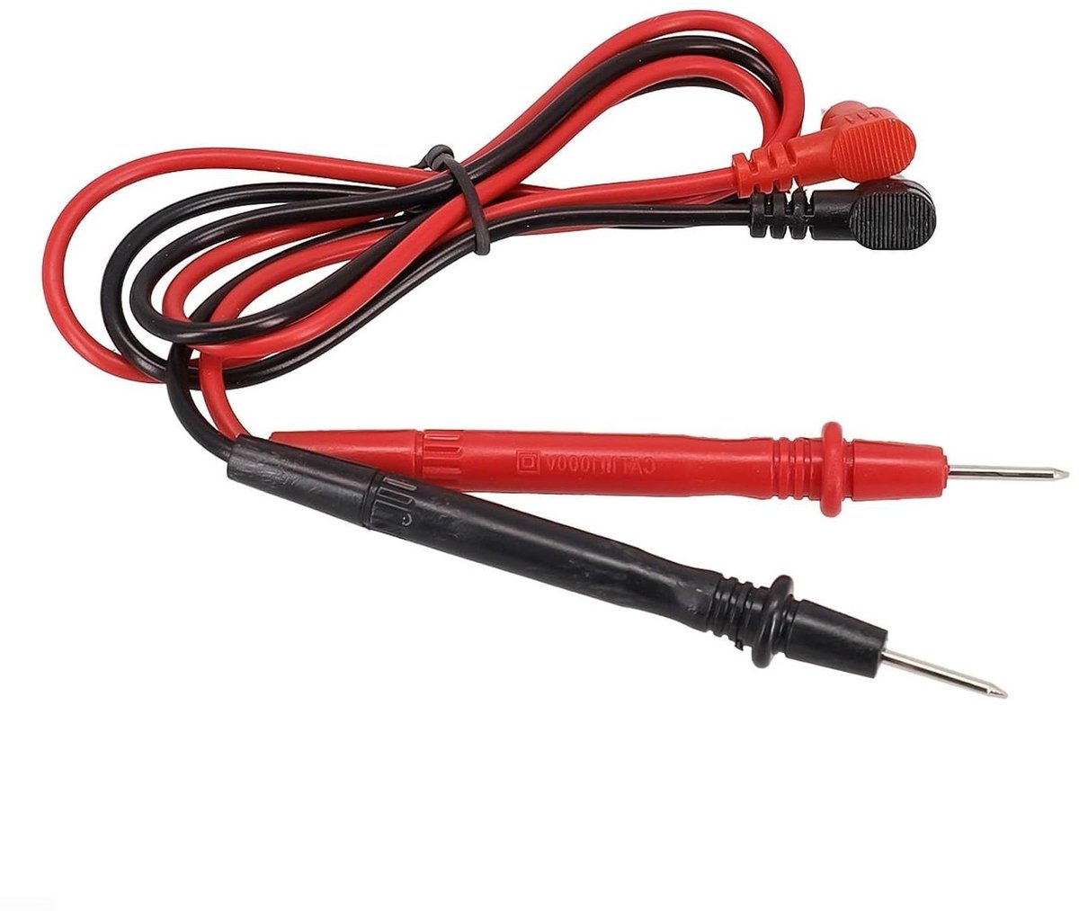 Multimeter Kabels - Testkabels Sondes - Elektrische Tests - Siliconen Geïsoleerd - 70cm Lengte - Rood Zwart