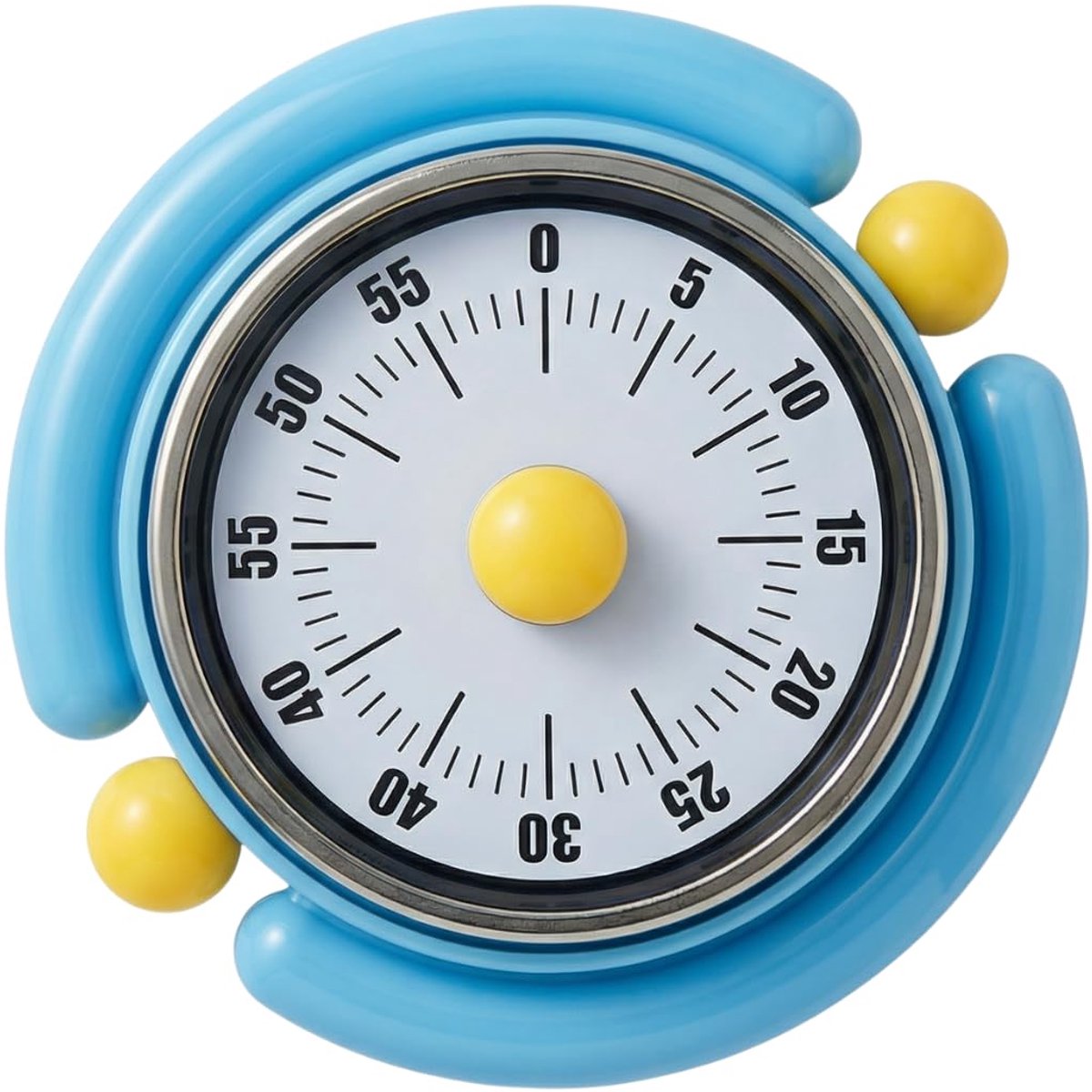Keukentimer - visuele schattige magnetische mechanische 60 minuten aftelklok geen batterijen nodig voor studeren les bakken yoga Pomodoro