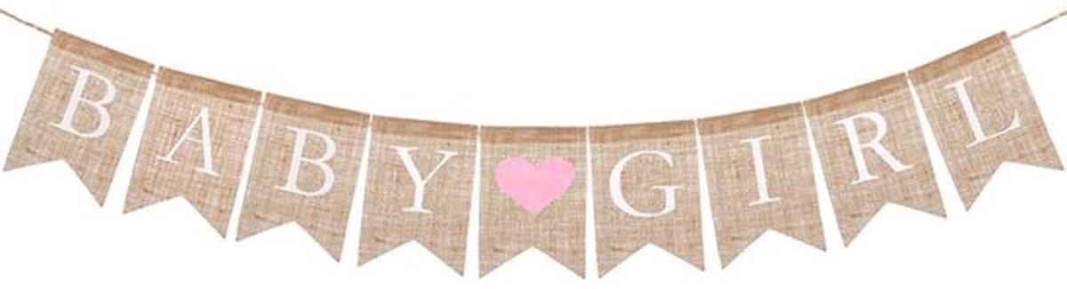 Baby Shower Decoraties - Baby Banner - Gender Reveal Party - Jute Decoratie - Duurzaam - Charmante Touch - Feestdecoratie