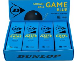 Dunlop- Squash ball- Game Blue 4x3 Ball box- Black/Blue