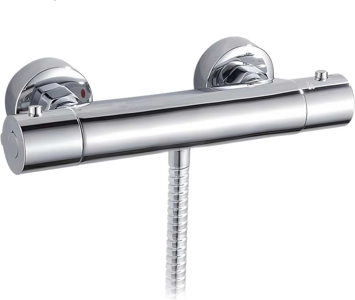 Douchekraan Met 38 ° C Veiligheidsstop, Chroom, Maat G 1/2