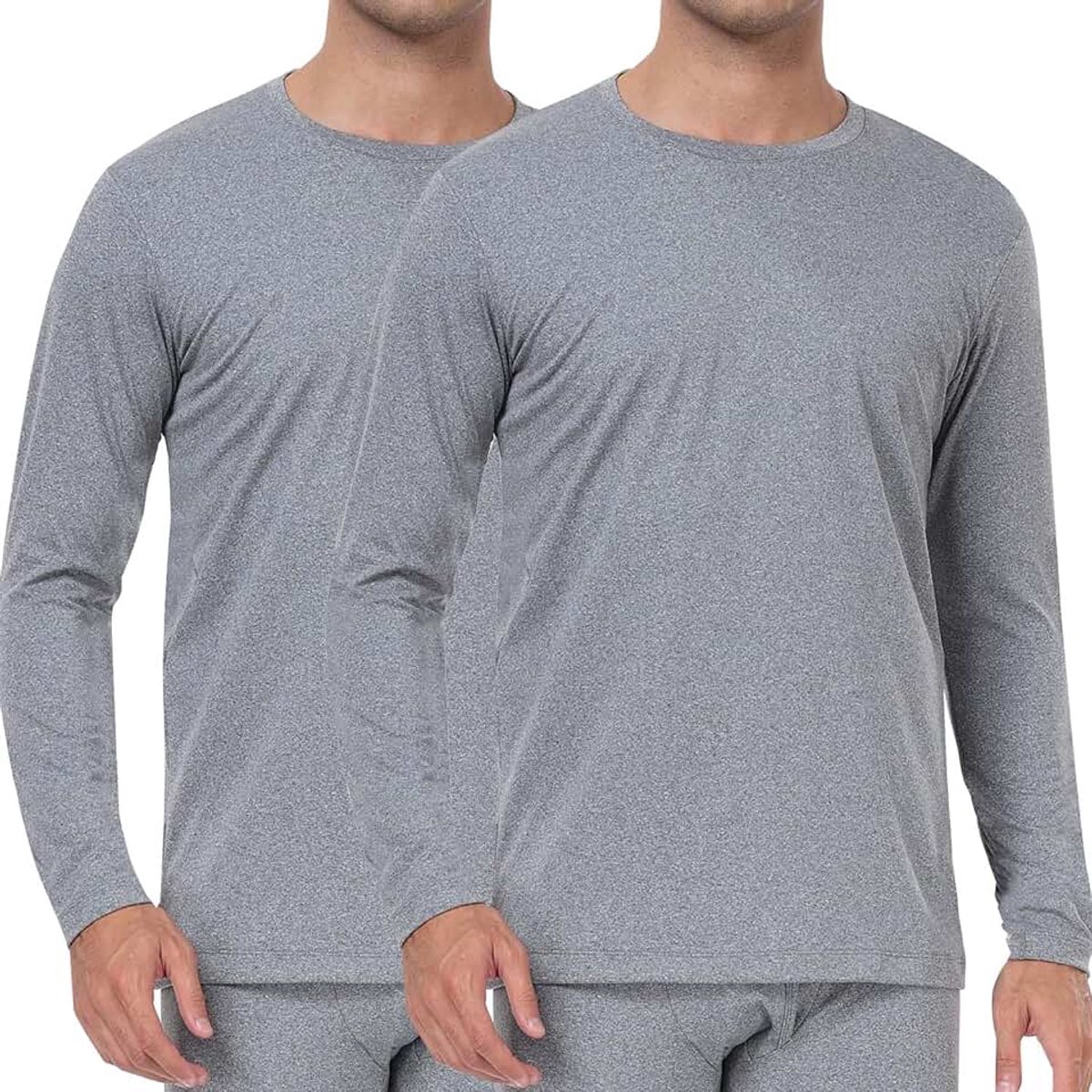 1/2-delige set thermo-ondergoed, onderhemd voor heren, thermo-bovenstuk, binnenfleece, winter, warm, ondergoed, lange mouwen, lange mouwen