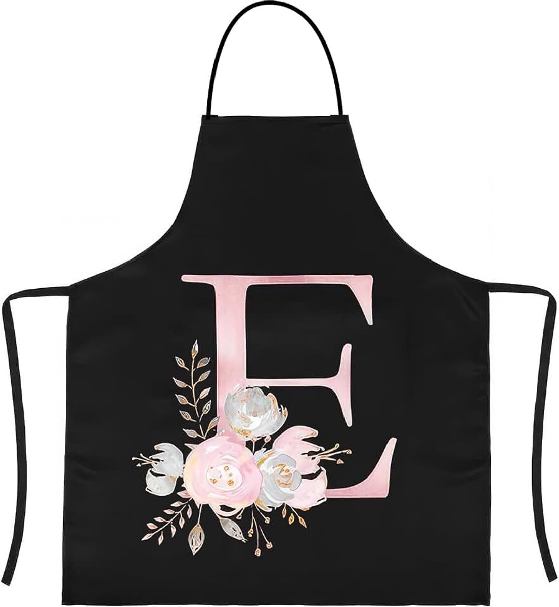 Schort, Zwarte Schort Voor Vrouwen Schorten Voor Koken Gepersonaliseerde Schort Waterdichte Schort Keuken Schort Chef Schort Voor Vrouwen Mannen (1st-E)