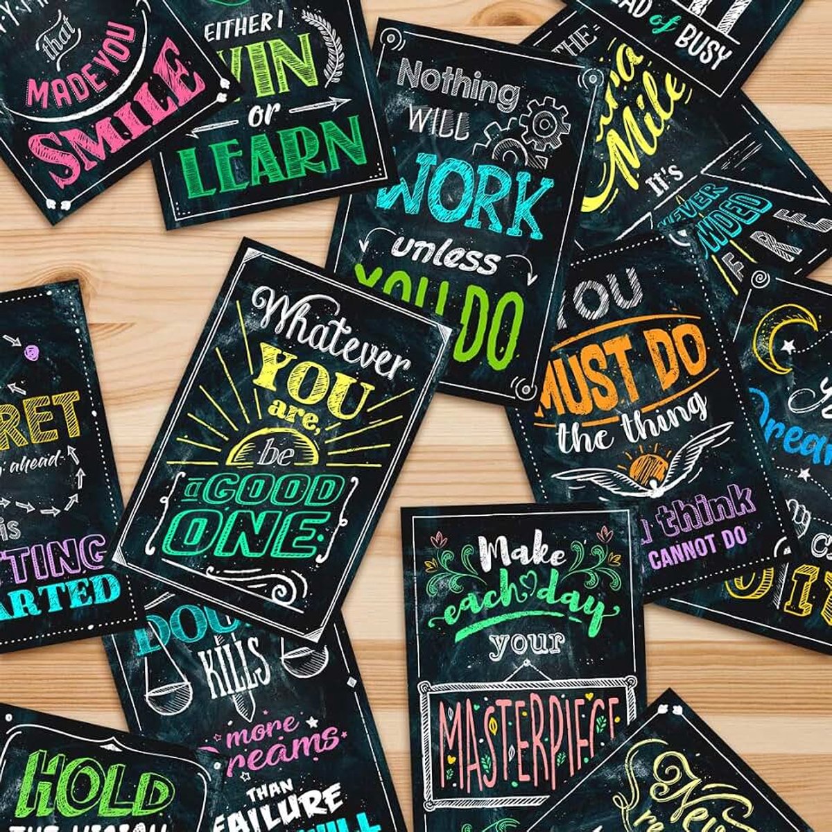 Ansichtkaarten multipack inspirerend pakket positieve citaat ansichtkaarten notitie blanco kaart briefkaart citaten motivatie positiviteit bevestiging