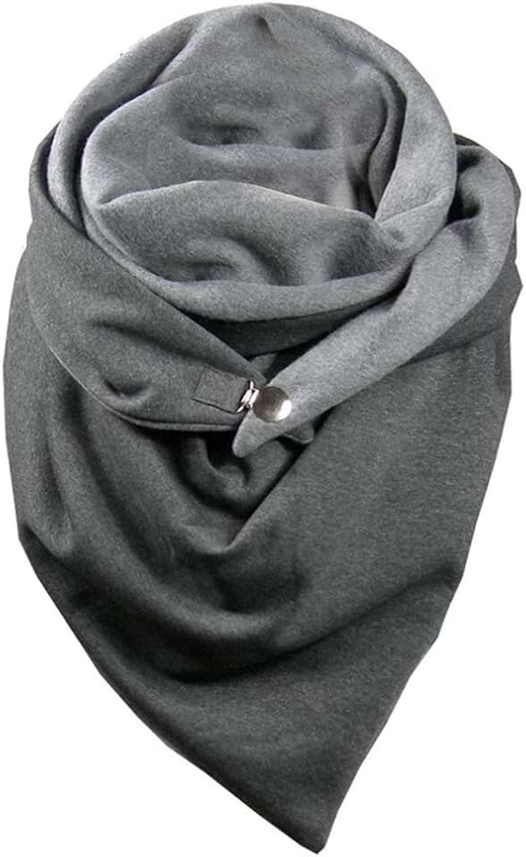 Sjaal voor dames, driehoekig, warm, sjaal, winter, warme sjaals met knopen, bedrukt, sjaals, plaid, mode, winter, groot, zacht, deken
