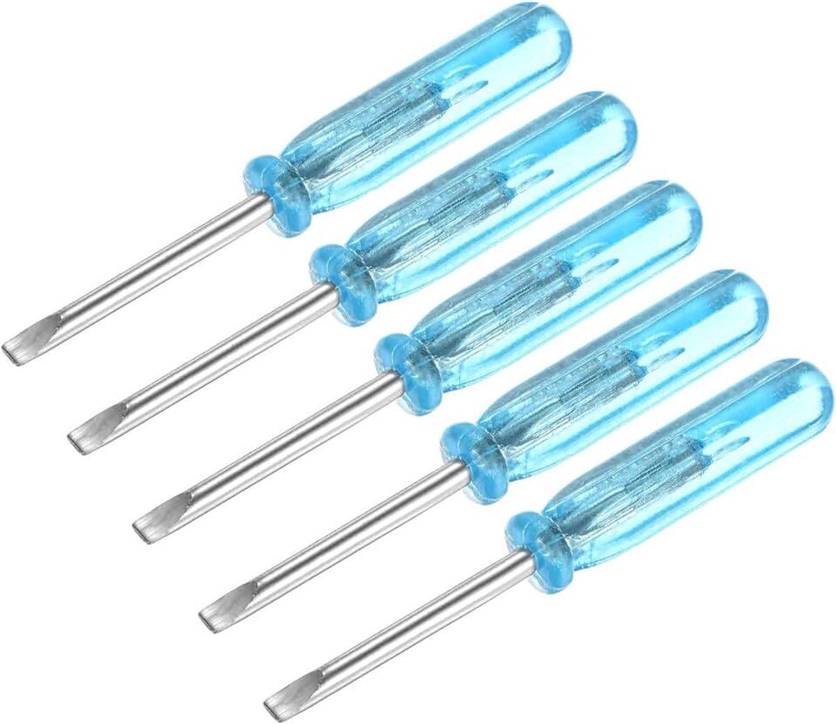 Sourcing map 5 stuks mini-sleufschroevendraaier, 2,0 mm platte kop, 45 mm lengte voor de reparatie van kleine apparaten