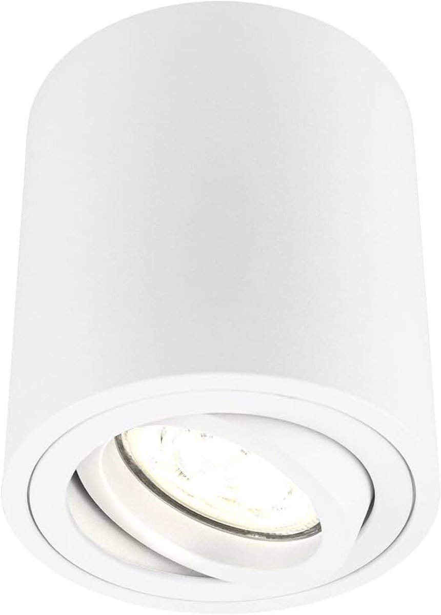 LED opbouwspot wit rond 3W warm wit dimbaar | met lichtbron geleverd; voor plafond hal keuken en woonruimte