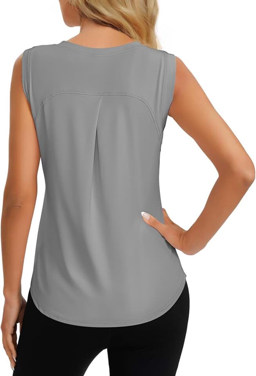 Sport Top Mouwloos Tennis Fitness Shirt Dames Lichte Yoga Sport Topjes