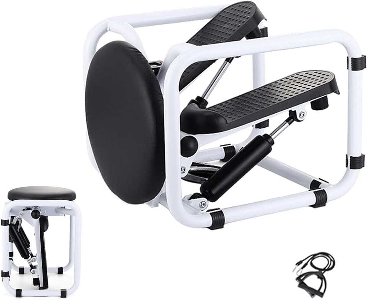 Máquina de pasos para entrenador de muslos, entrenador de cintura, banco compacto, equipo de ejercicios para ejercicios en interiores