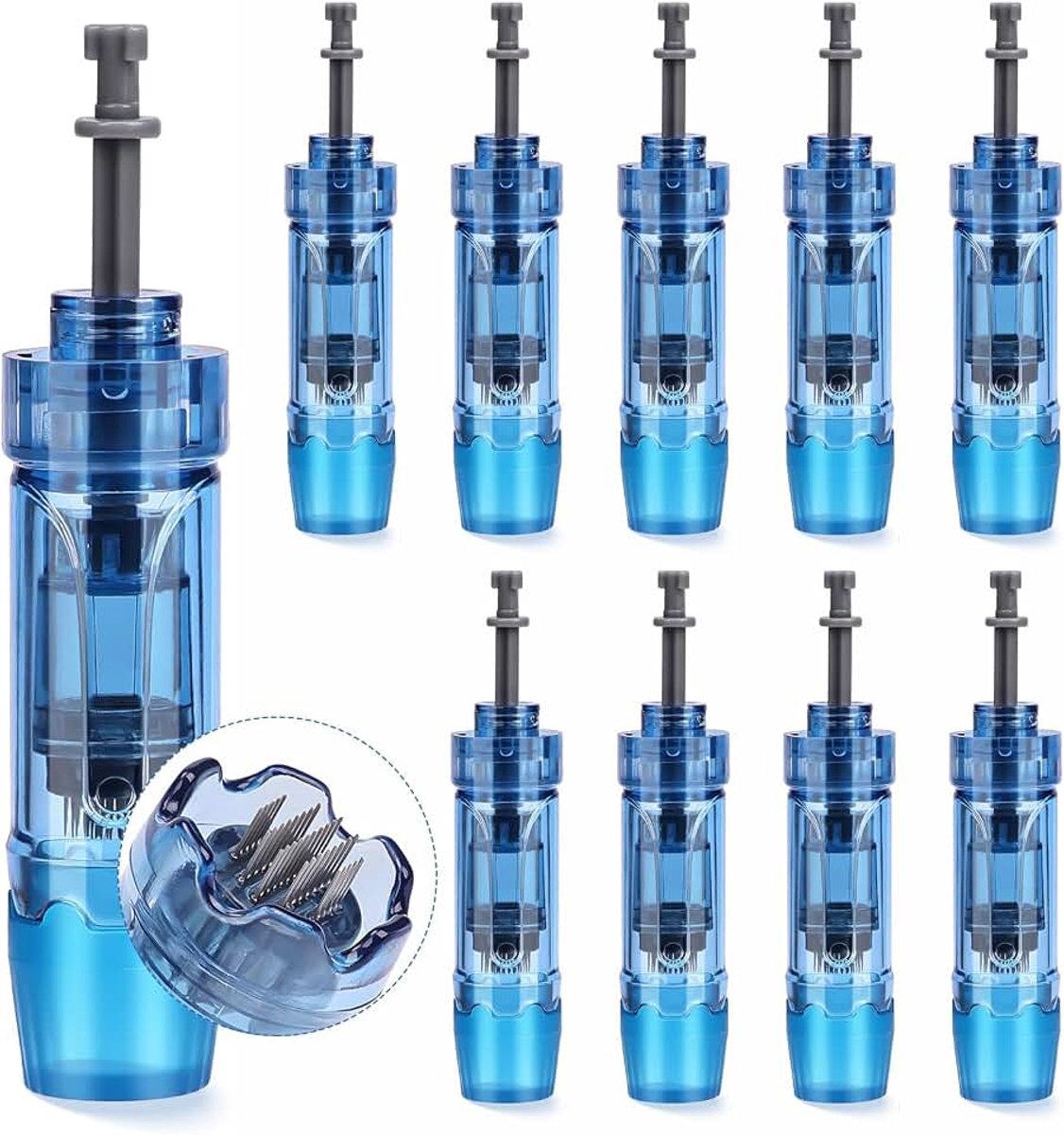 10 stuks vervangende microneedling cartridges voor dermapen pen M8S A8S A9, Wegwerp Dr.Pen Microneedling Naalden (36 Pinnen, 10 Stks)