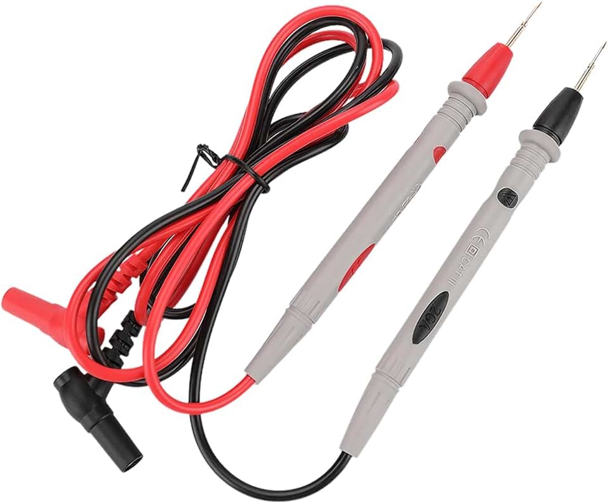 Siliconen, zeer nauwkeurig, 103 cm, dunne testpunten met pvc-handgreep, universele multimeterkabel voor digitale multimeter, elektronica en doe-het-zelvers, 2 stuks
