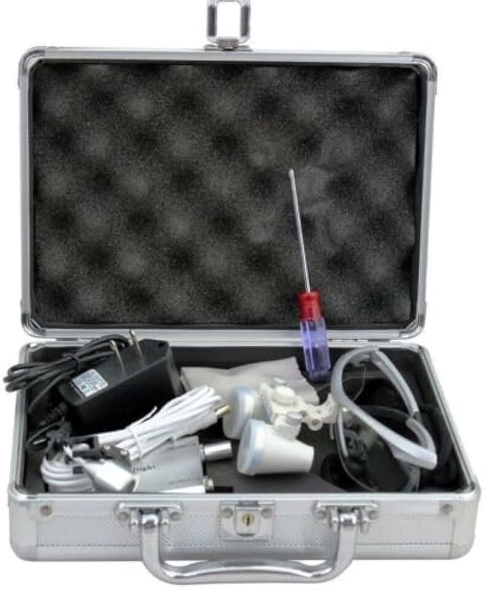 Vergrootbril vergrootglas tandarts 3,5X vergrootbril LED licht hoofdvergrootglas hoofdlamp Dental Loupes