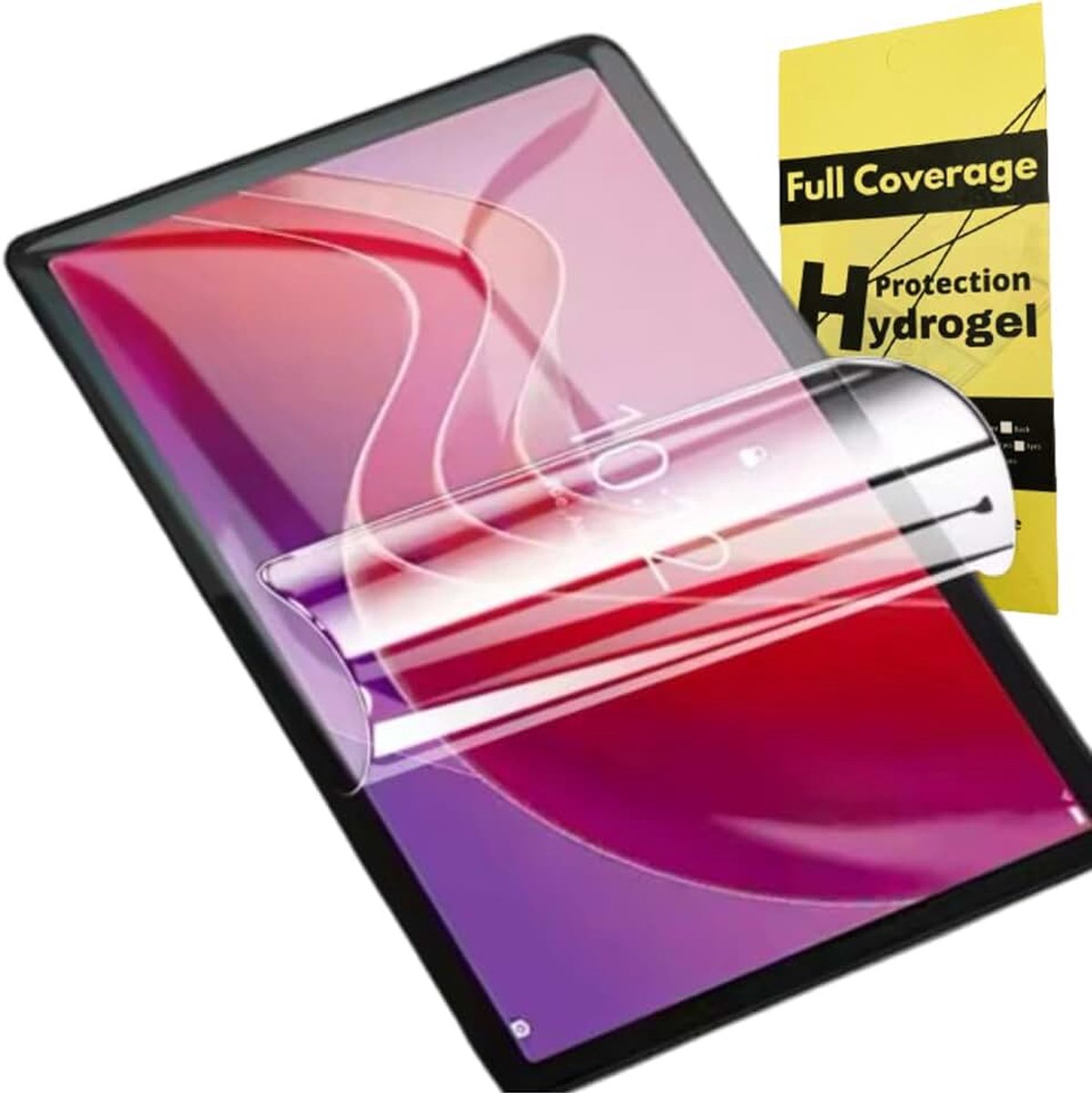 [2 stuks voor LENOVO M11 (2024) 3D hydrogel displaybeschermfolie + stylus gratis voor schrijven/tekenen, compatibel met schelpen, zachte beschermfolie, beter dan een gehard glas