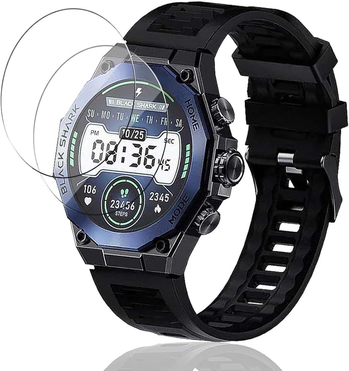 Beschermfolie voor Black Shark S1 Pro, pantserbescherming glas, 2 stuks, 9H/HD displaybescherming/luchtbelvrij, pantserfolie voor Black Shark S1 Pro