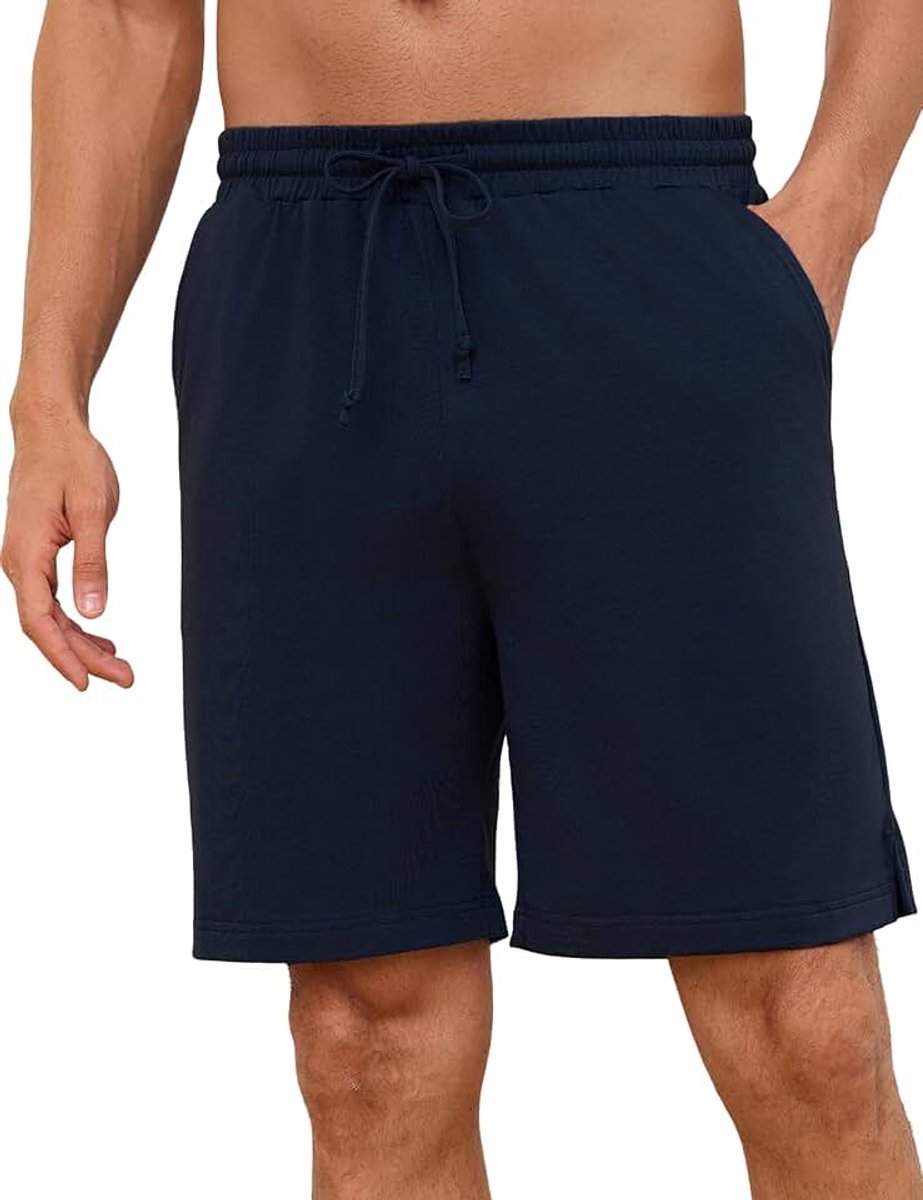 Korte pyjama voor heren, katoen, korte broek, ademend, voor heren