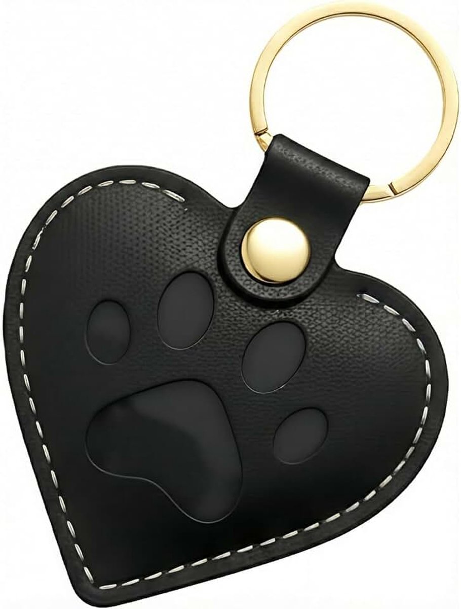 Sleutelhanger ter Herinnering aan Hond, Hartvormig Aandenken voor Dierenliefhebbers, Cadeau voor Verdrietige Vrienden, Tas Accessoire 6 cm