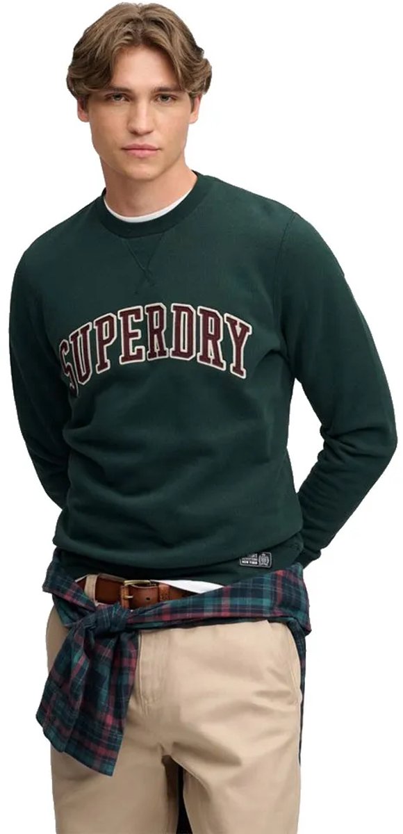 Superdry Athletic Applique Relaxed Sweatshirt 3XL Man Groen