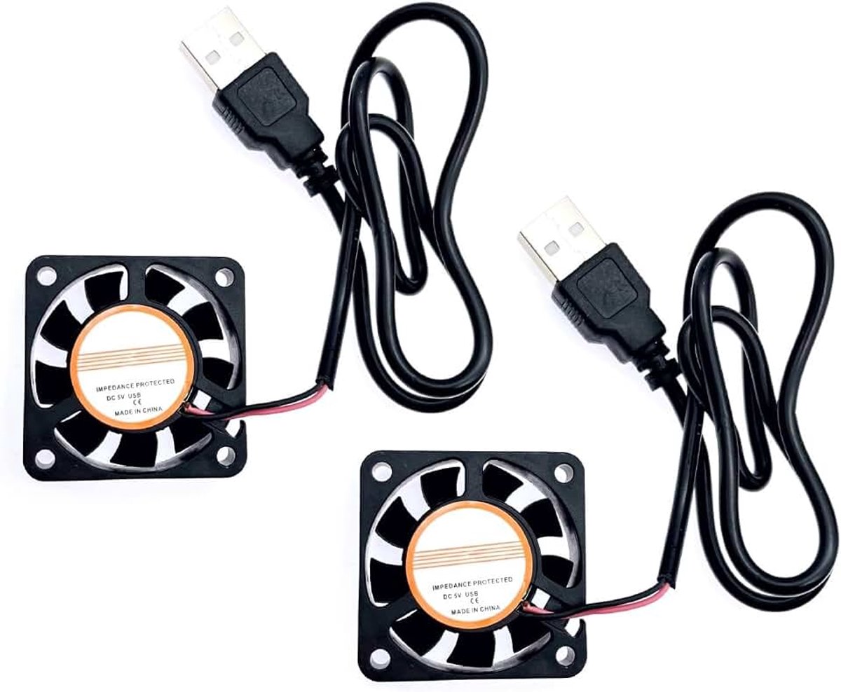 40 * 40 * 10 mm DC 5V USB Mini Ventilator met Draden - 4010 Kleine Stille Koeling, Mouw Lager USB Connector, 4 cm Borstelloze DC 5V