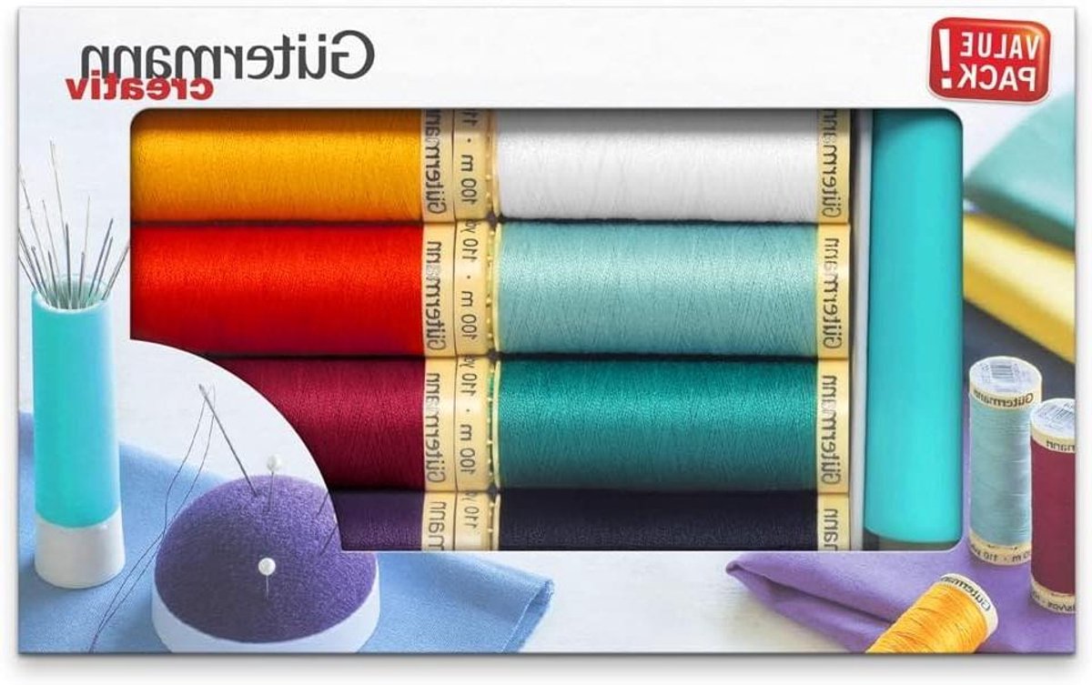 Naaiset - Universele Garen - Kleding Repareren - Scheur- en Slijtvast - 8 Rollen - Multicolor