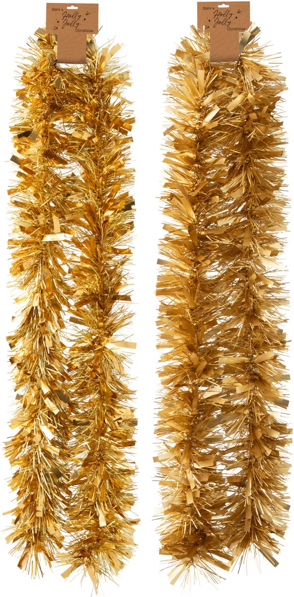 J-Line slinger Pet - kunststof - goud - 2 stuks