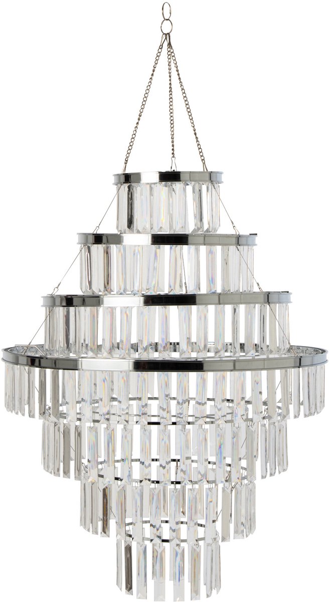J-Line Moderne kroonluchterlampenkap - acryl - transparant - small