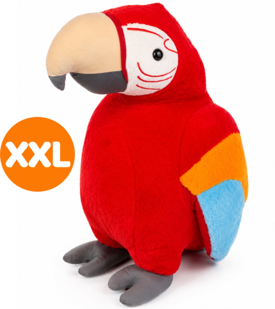 Papegaai Vogel Pluche Knuffel XXL 100 cm - Grote Speelgoed Knuffels voor Kinderen Jongens Meisjes - Extra Groot Dieren Knuffel - Parrot Bird Plush Toy XL