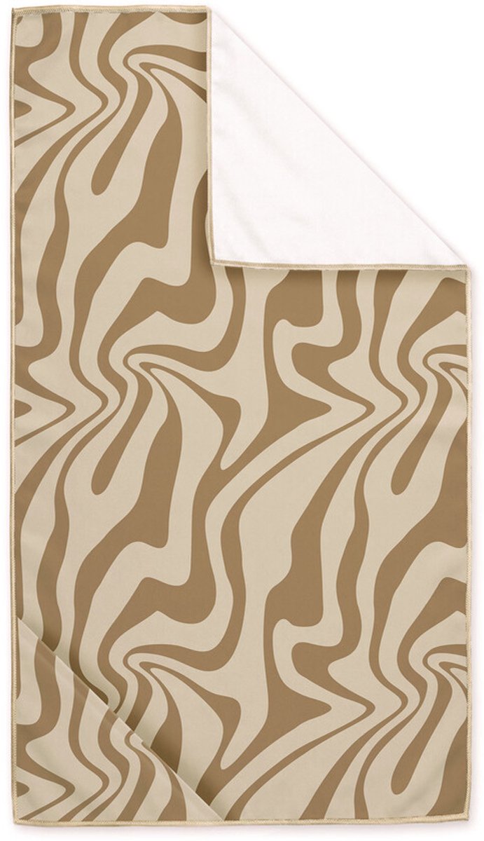 Byrklund Strandlaken Sunset Swirl - 90x180 - 88% Gerecycled Polyester (GRS) / 12% Polyamide - Zand