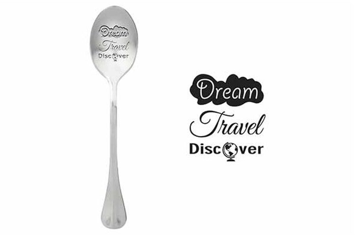 One Message Spoon Set6 Dream Travel Discover