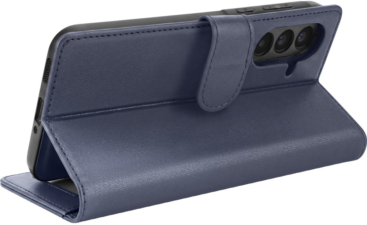 Mayaxess, Portemonnee Hoesje Geschikt voor Samsung Galaxy A37 Anti-RFID Afneembare Case, Nachtblauw