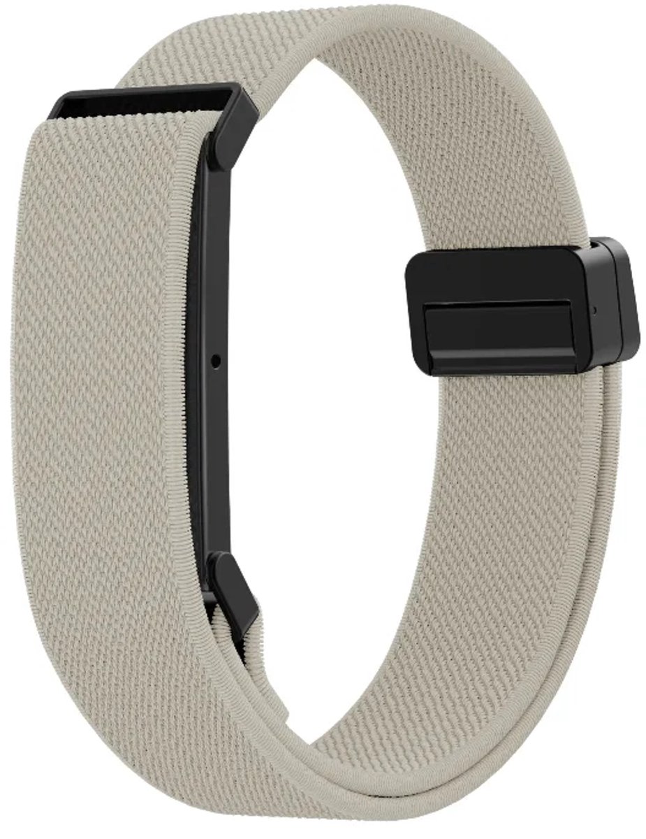 Bandz Nylon bandje met magnetische aansluiting geschikt voor Fitbit Air - Sterrenlicht