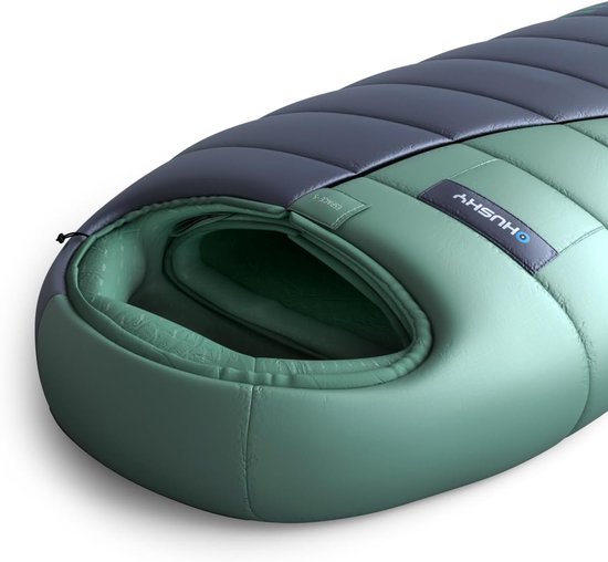 Mummie Slaapzak - Outdoor Slaapzak - Kamperen en Reizen - Lichtgewicht Compressiehoes - 210 x 85 cm - Blauw — afbeelding 2