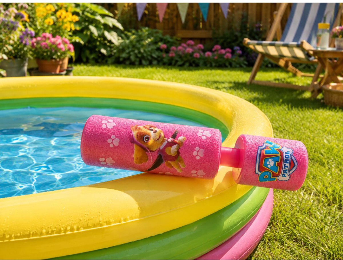 Paw Patrol waterpistool - 2x - waterspuit - foam - roze - Skye - 15 cm - Zomer - buitenspeelgoed