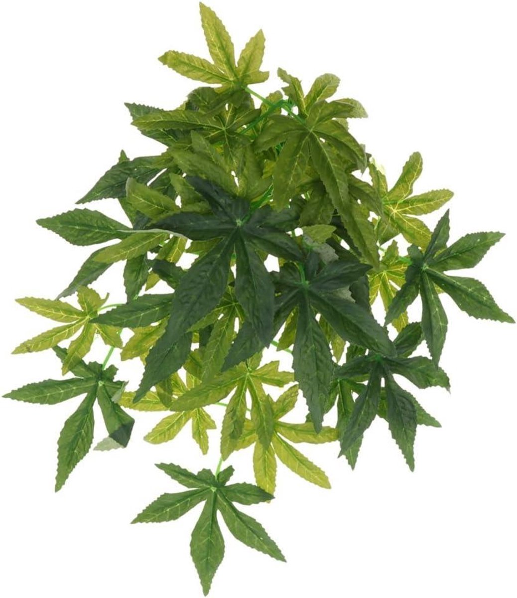 Buigbare Reptielen Wijnstok - Kunstplant Terrarium - Decoratie Terrarium - Natuurlijke Uitstraling - 50 cm - Groen