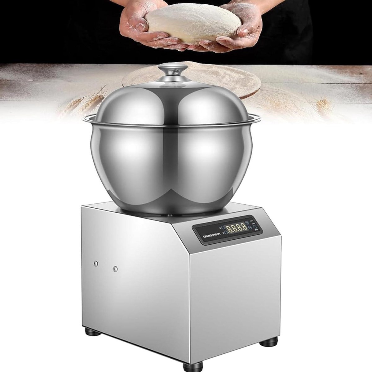 Kneedmachine - Deegmixer Mixer - Bakken Deeg Maken - Dubbele Rotatie - 8 kg - Zilverkleurig