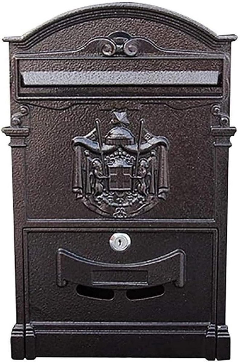 Brievenbus Pakketbox - Postopslag Buiten - Veilig Post Ontvangen - Groot Volume - Inclusief 2 Sleutels - Zwart