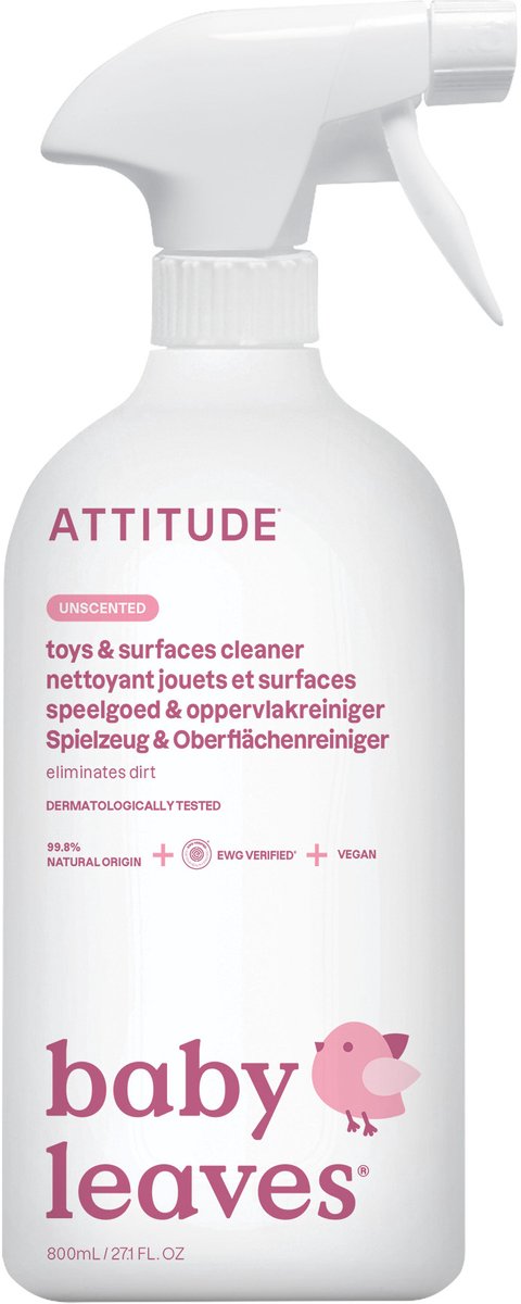 ATTITUDE - Baby Leaves Toy & Surface Cleaner Unscented (6x)