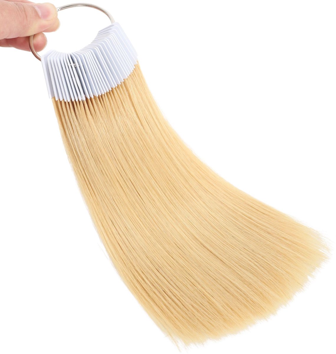Kleurproefstukken mensenhaar 613 Blond - 8 inch (20 cm) - 30 stuks - Natuurlijke kwaliteit voor salongebruik - SnelShoppen